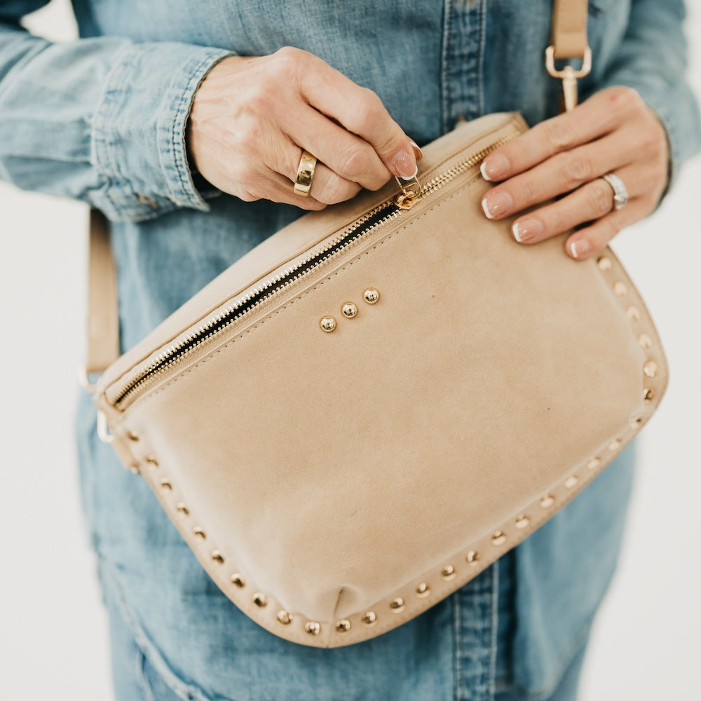 Sabrina Studded Suede Bum Bag