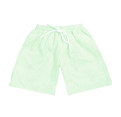 Seersucker Swim Trunks
