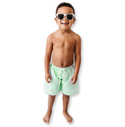 Seersucker Swim Trunks