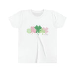 St. Patrick's Day Watercolor Shamrock Girls T-Shirt
