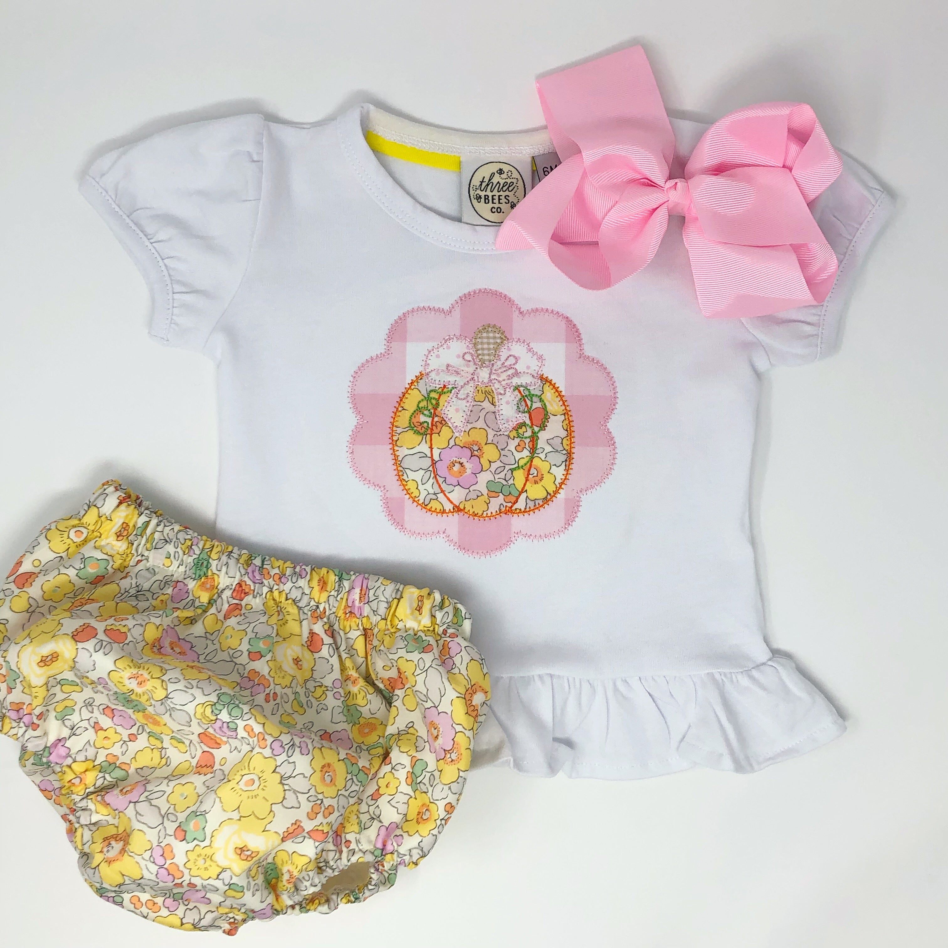Single Pumpkin Patch Girls Applique Top