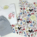 Bee Our Guest Monogram Boys Collared Shirt