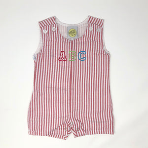 Back to School Seersucker Stripe Jon Jon
