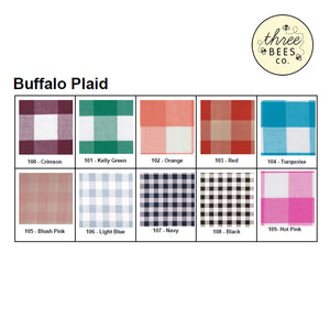 Buffalo Plaid Landon Fabric Banded Short (Unisex)