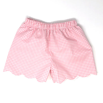 Gingham Emilia Scallop Short