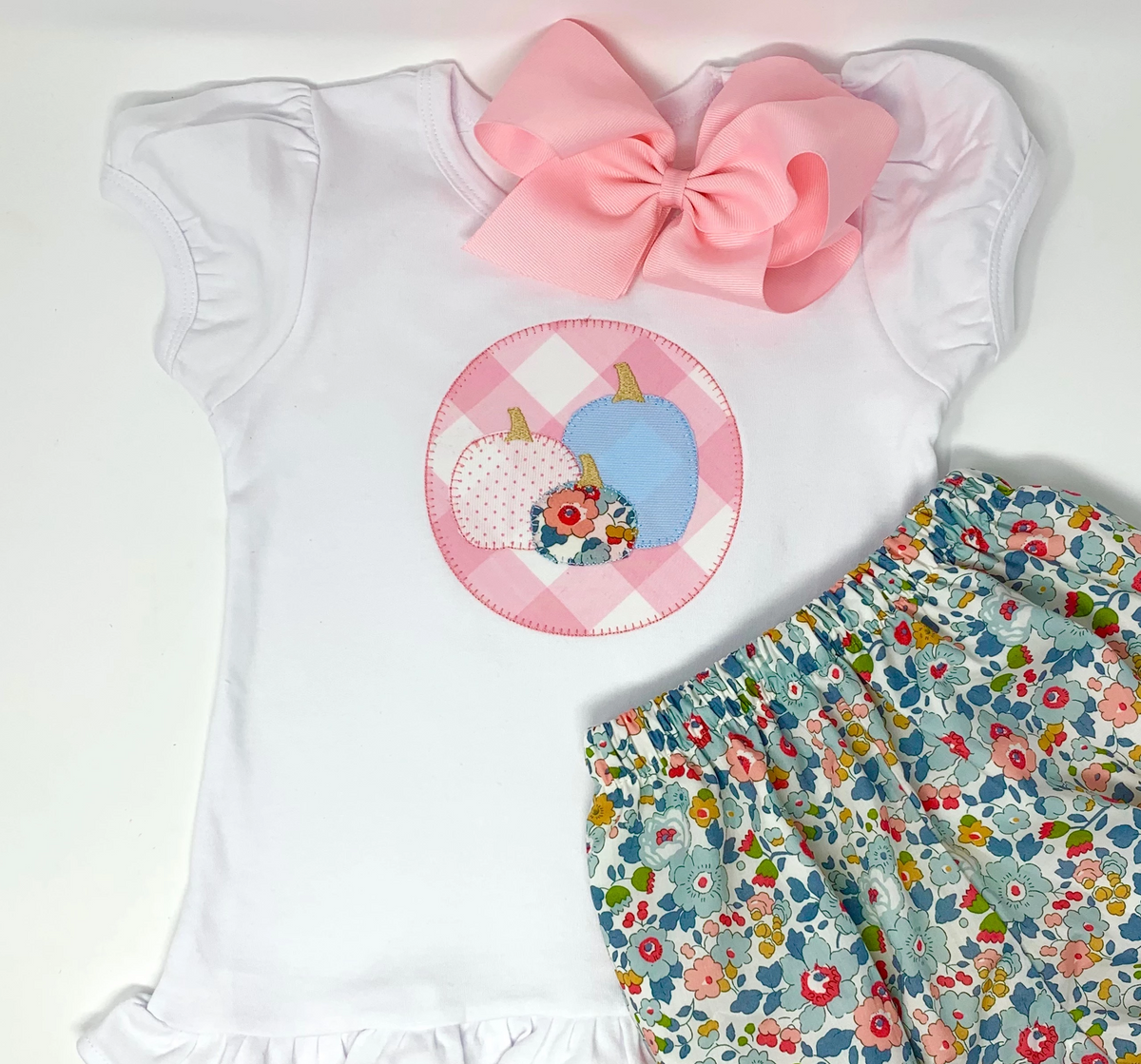 Pumpkin Patch Girls Applique Top
