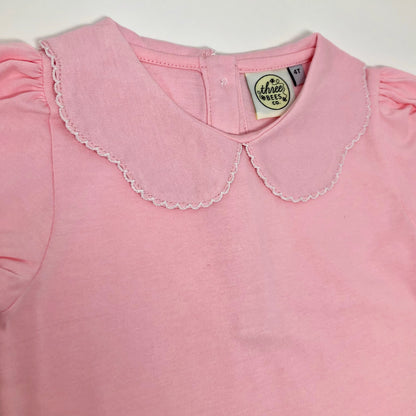 Pink Peter Pan Collared Top
