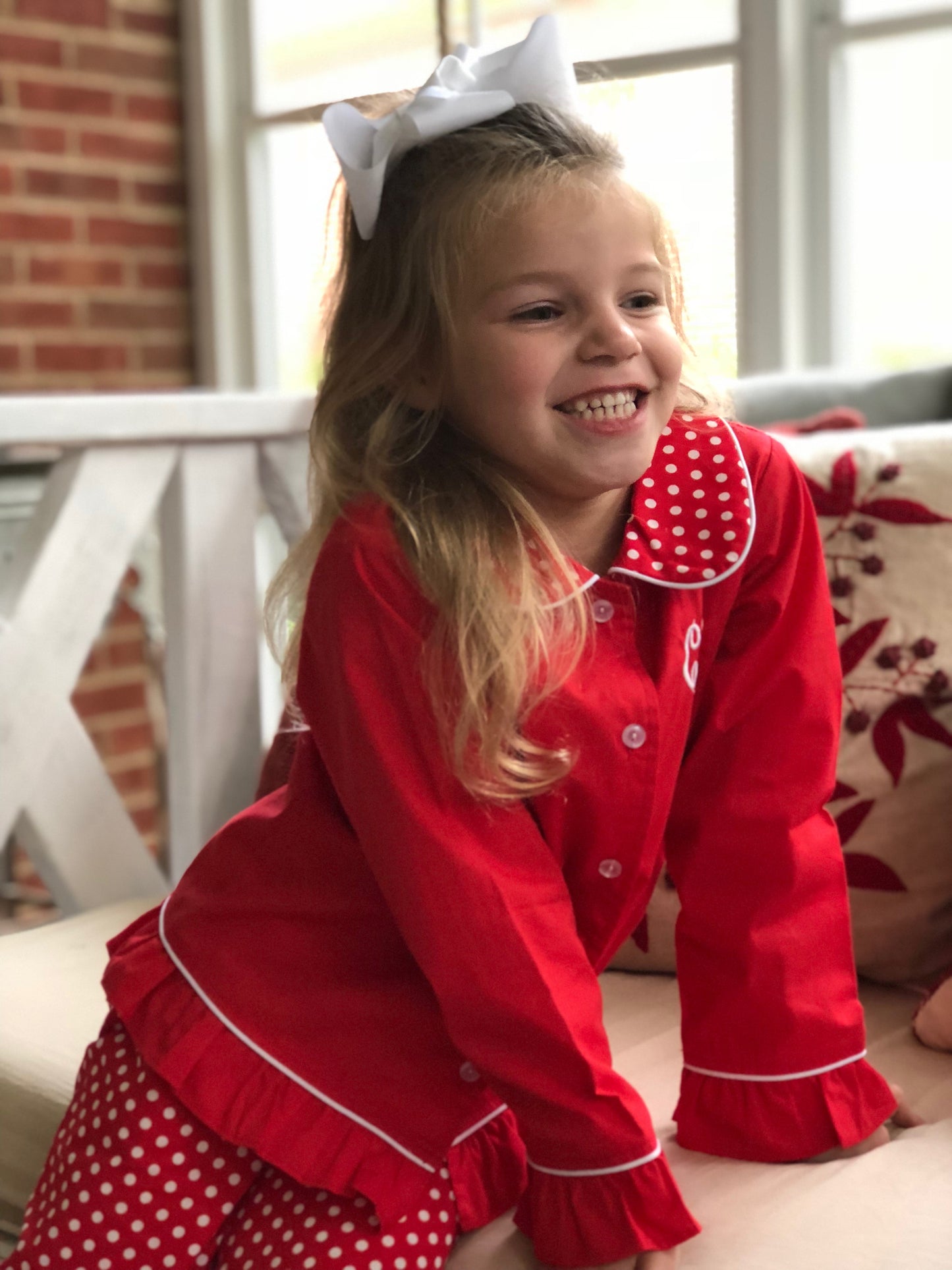 2T Polka Dot Girls Pajamas