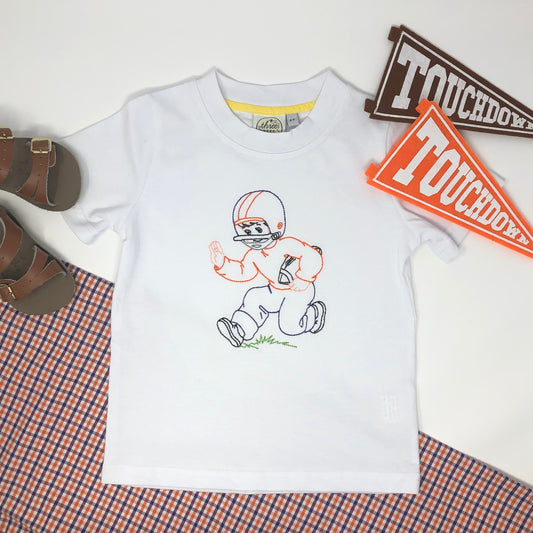 Vintage Football Player Boys T-Shirt