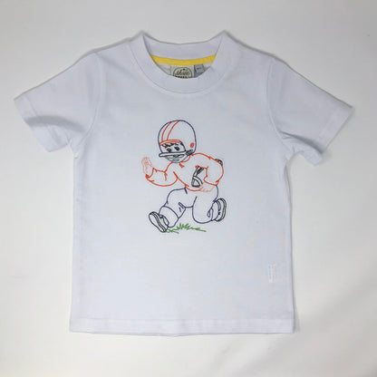 Vintage Football Player Boys T-Shirt