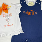 Vintage Stitch Cheerleader Girls Embroidery Top