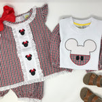 Classic Mouse Red Polka Dot Applique T-Shirt