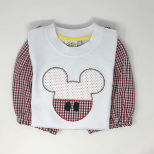 Classic Mouse Red Polka Dot Applique T-Shirt