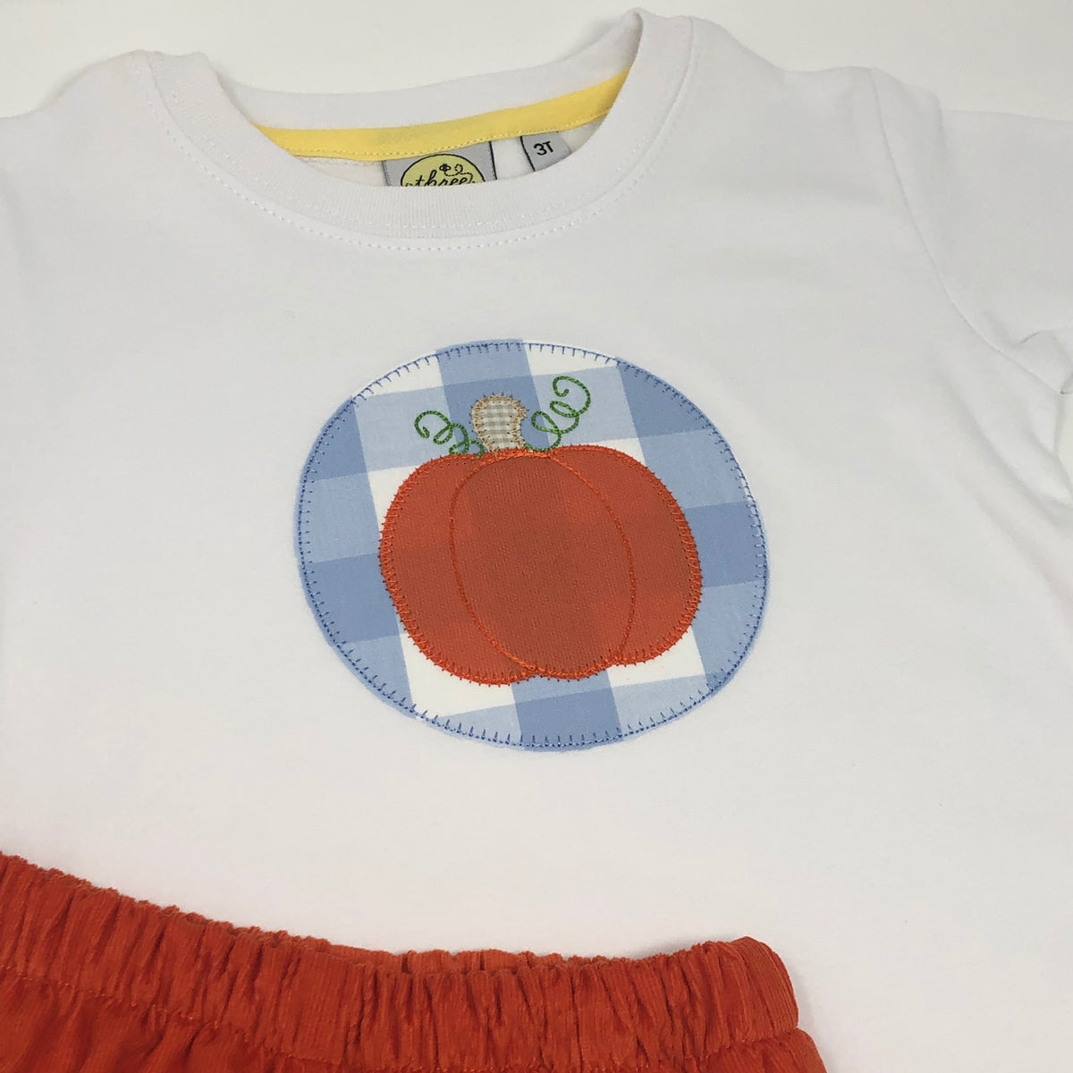 Single Pumpkin Patch Applique Boys T-Shirt