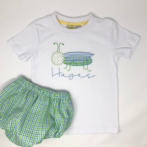 Grasshopper Applique Boys T-Shirt