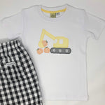Pumpkin Excavator Boys T-Shirt