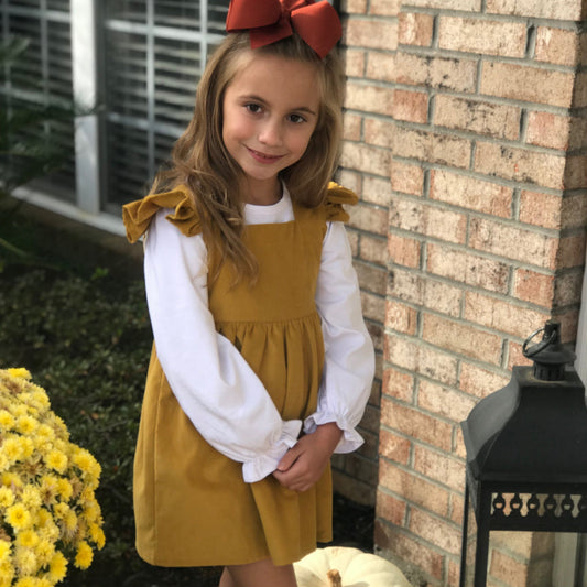 TBC Bee Basic Girls White Puff Long Sleeve