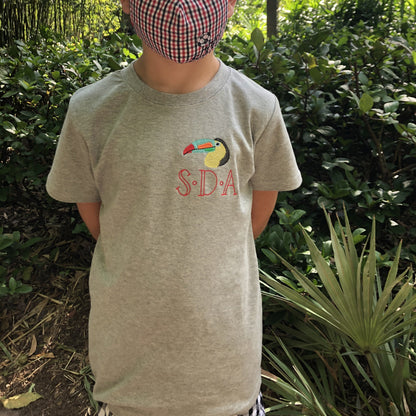 Mini Embroidery Design on Left Chest Boys T-Shirt