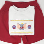 Carnival Elephant Faux Smocked T-Shirt