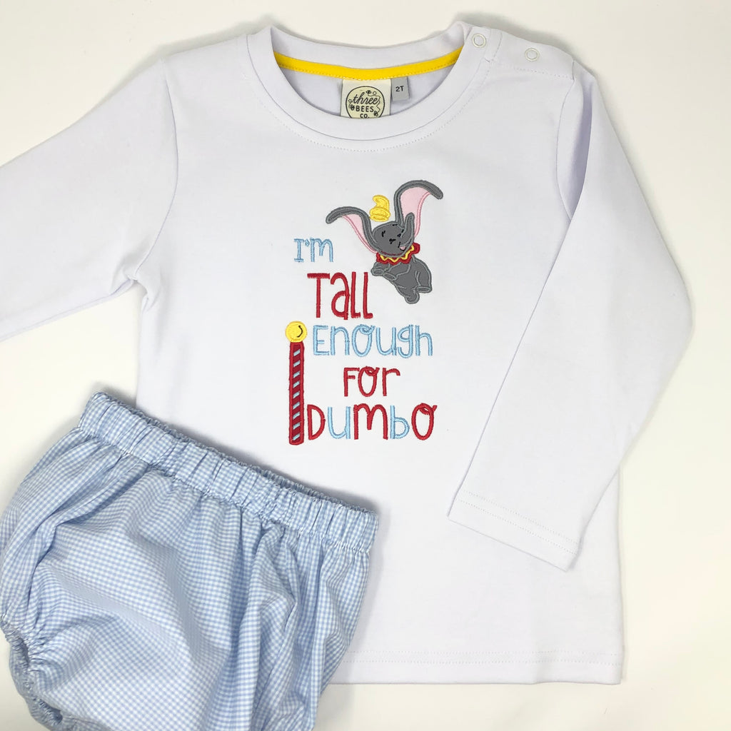 I'm Tall Enough Boys Embroidered T-Shirt