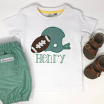 Helmet & Football Applique T-Shirt