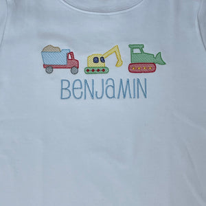 Construction Crew Embroidery Boys T-shirt