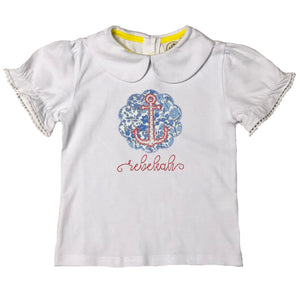Scallop Anchor Applique Top