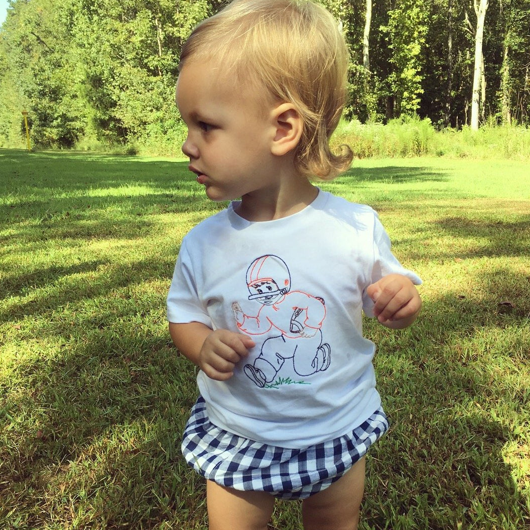 Vintage Football Player Boys T-Shirt