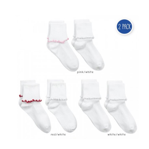 Seamless Ripple Edge Socks | 2-pack