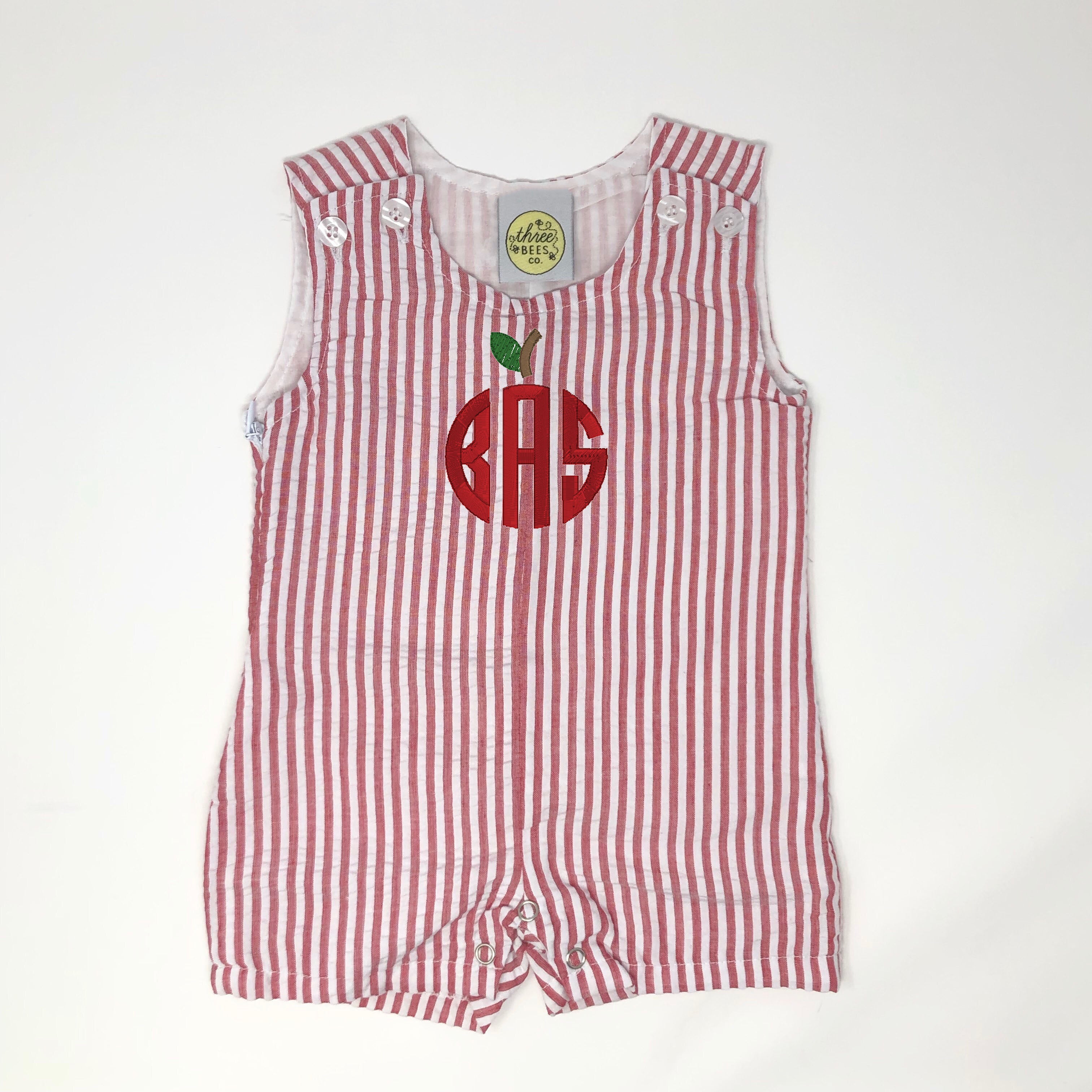 Back to School Seersucker Stripe Jon Jon