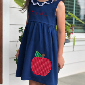 Back to School Sleeveless Lace Ruffle Summer Dress