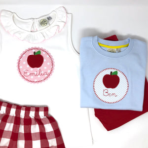 Apple Patch Applique Boys T-Shirt