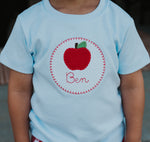 Apple Patch Applique Boys T-Shirt