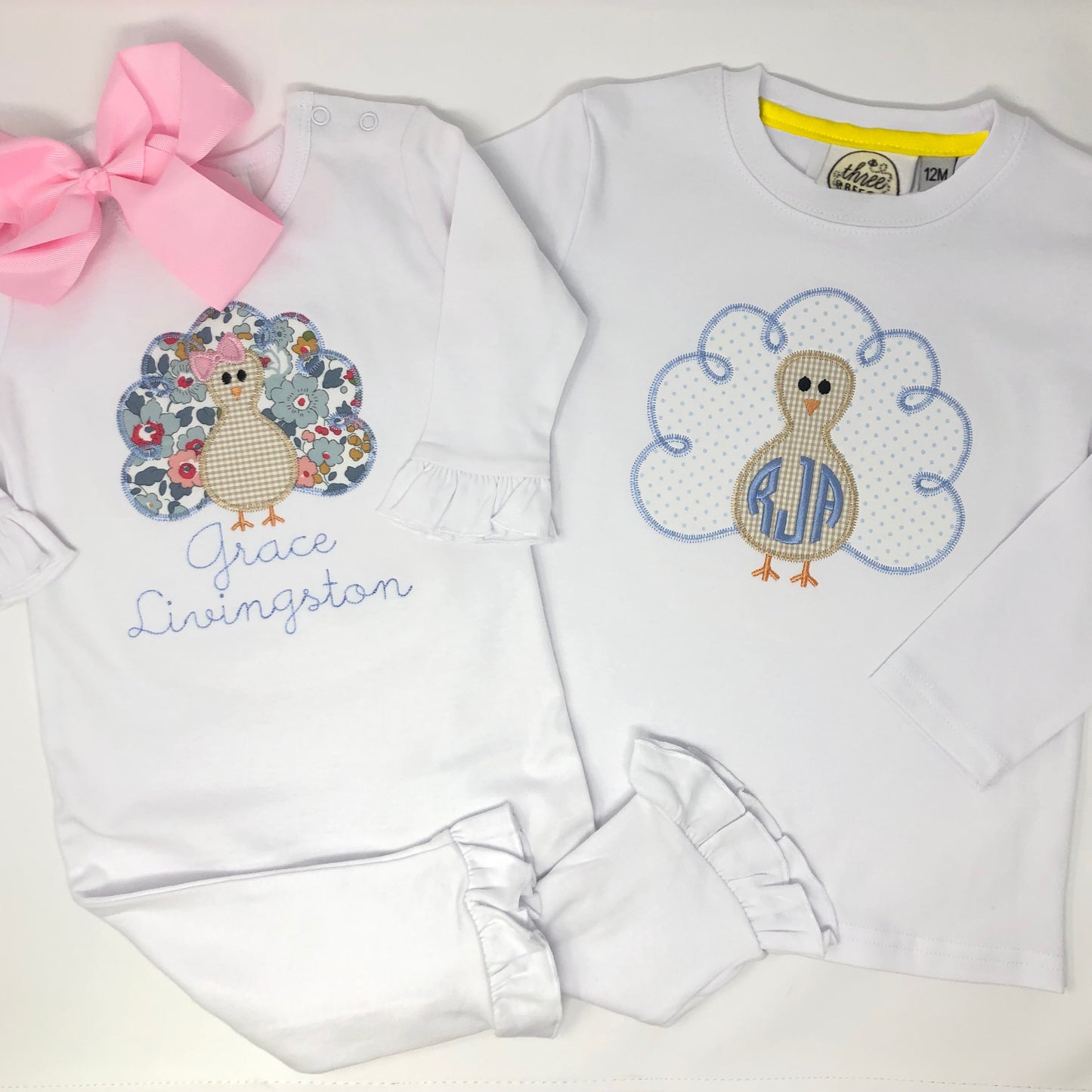 Turkey Girls Applique Top