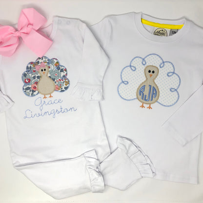 Turkey Girls Applique Top