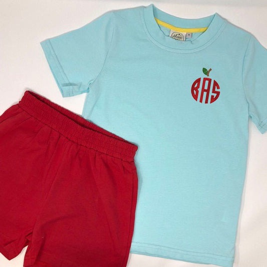 Circle Apple Monogram Boys T-Shirt