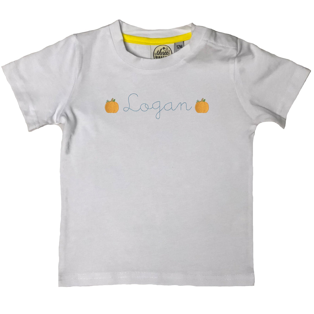 Boys Personalized Pumpkin T-Shirt