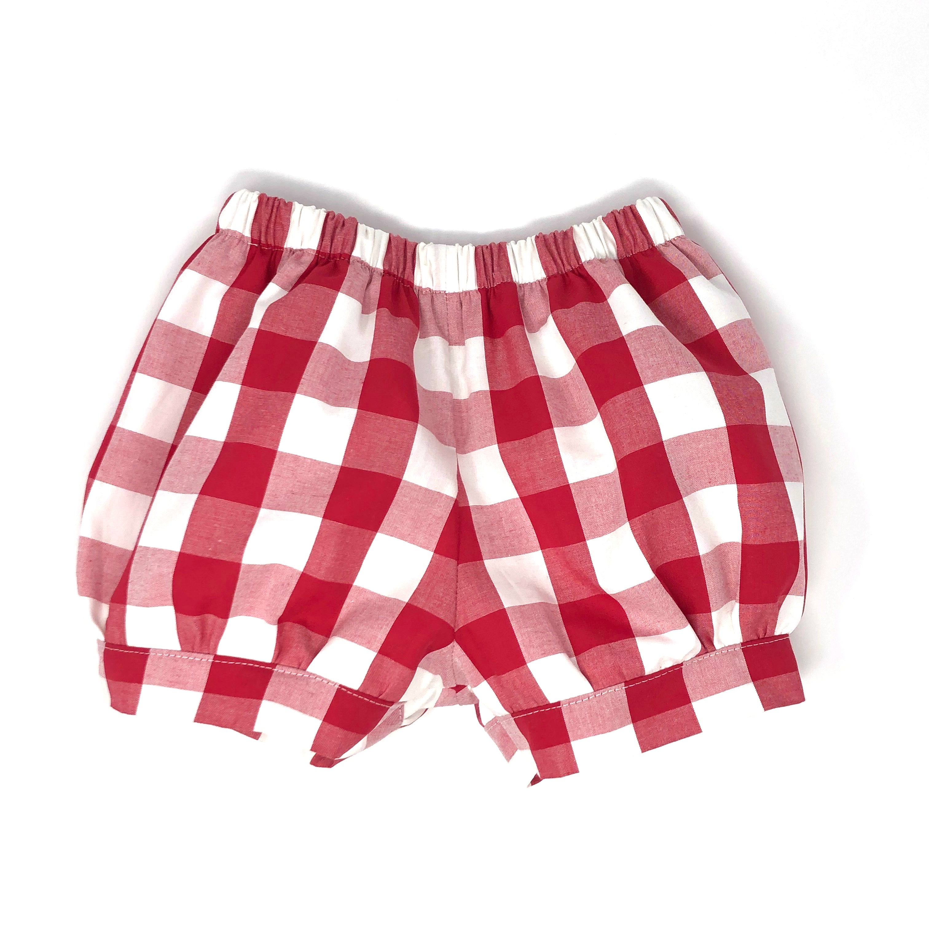 Buffalo Plaid Landon Fabric Banded Short (Unisex)