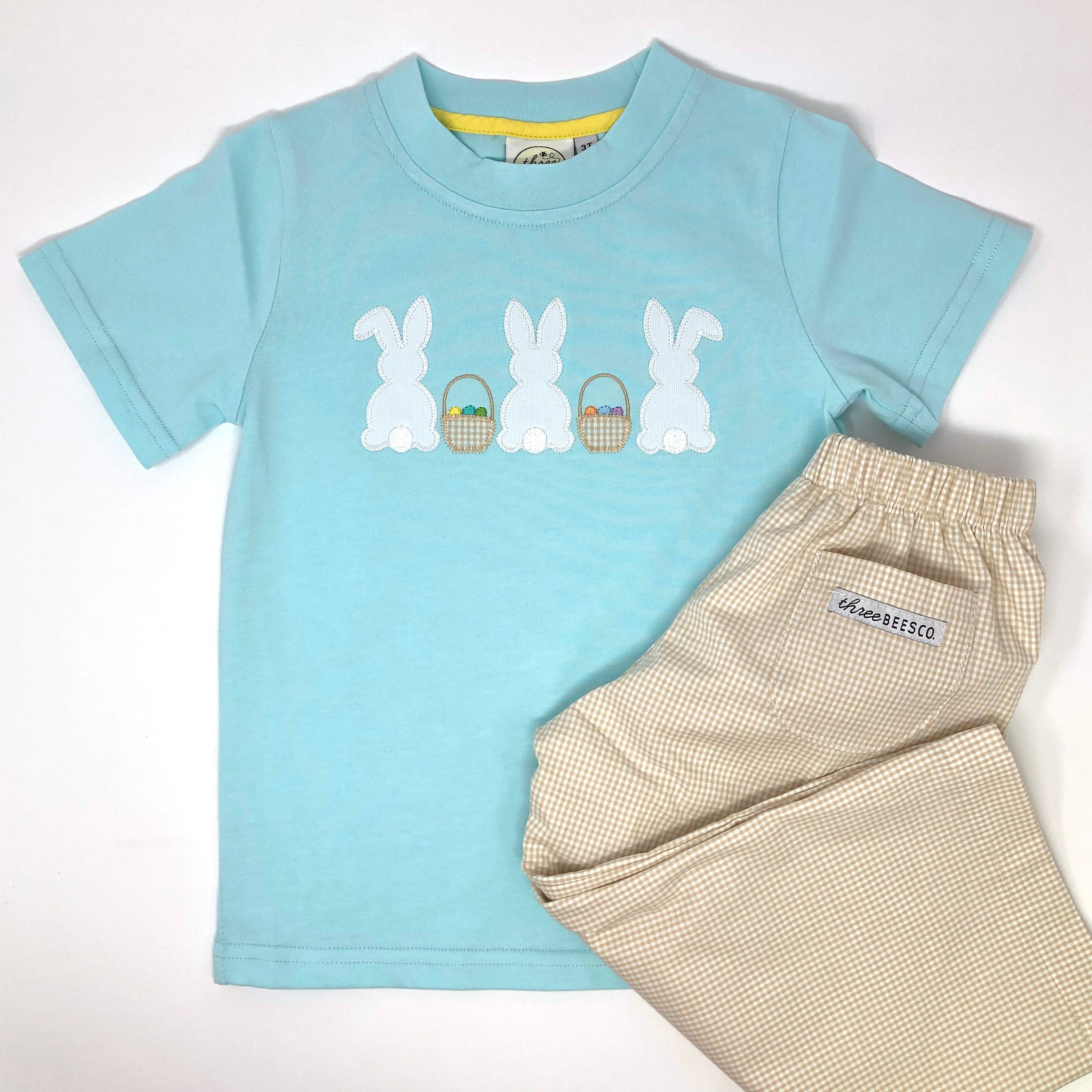 Bunny Trio Applique Boys T-Shirt