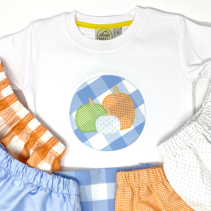 Pumpkin Patch Applique Boys T-Shirt