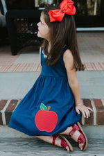 Back to School Sleeveless Lace Ruffle Summer Dress