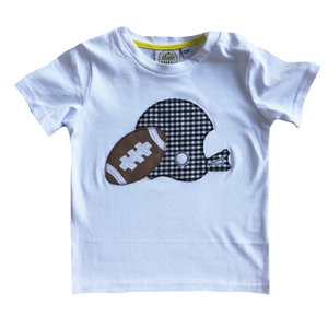 Helmet & Football Applique T-Shirt