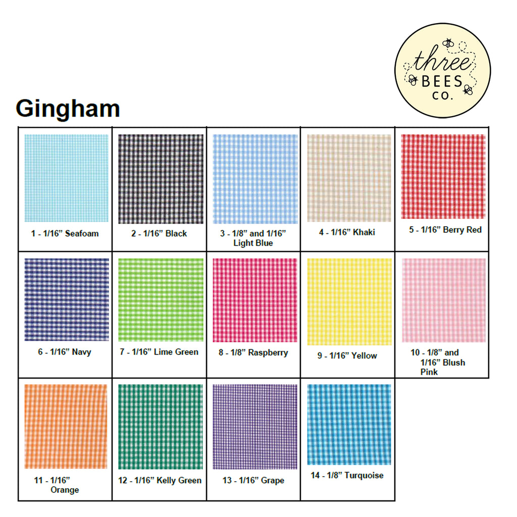 1/16" Gingham Fabric
