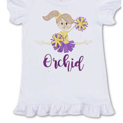 Cheerleader Embroidery Top