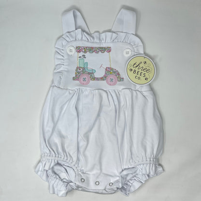 Girls Ruffle Knit Bubble