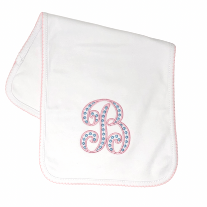 Picot Trim Burp Cloth