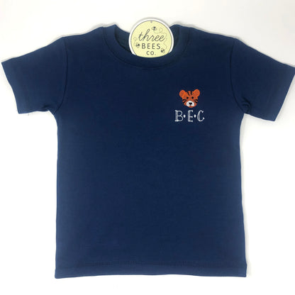 Mini Embroidery Design on Left Chest Boys T-Shirt
