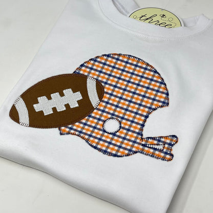 Helmet & Football Applique T-Shirt