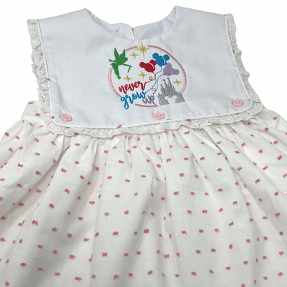 Pink Swiss Dot Dress