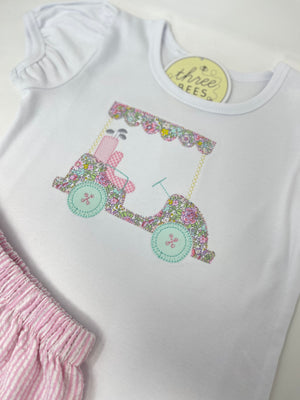 Golf Cart Girls Applique Top
